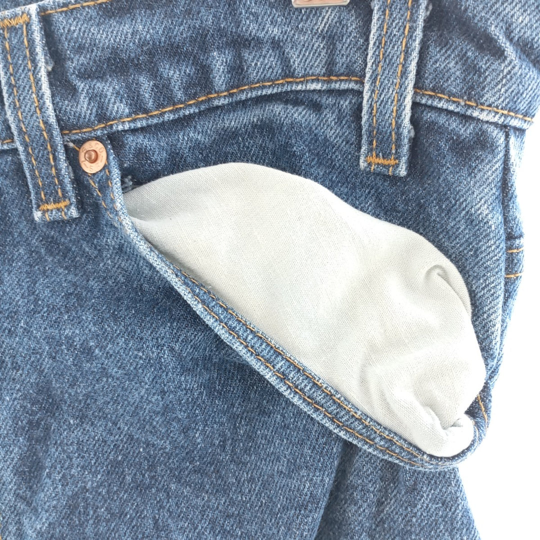 90'S Levi's 505 REGULAR FIT STRAIGHT LEG tapered denim pants made in USA men's w33 vintage /eaa400037