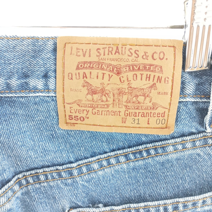 90'S Levi's 550 denim shorts, made in the USA, men's w31 vintage /eaa400038