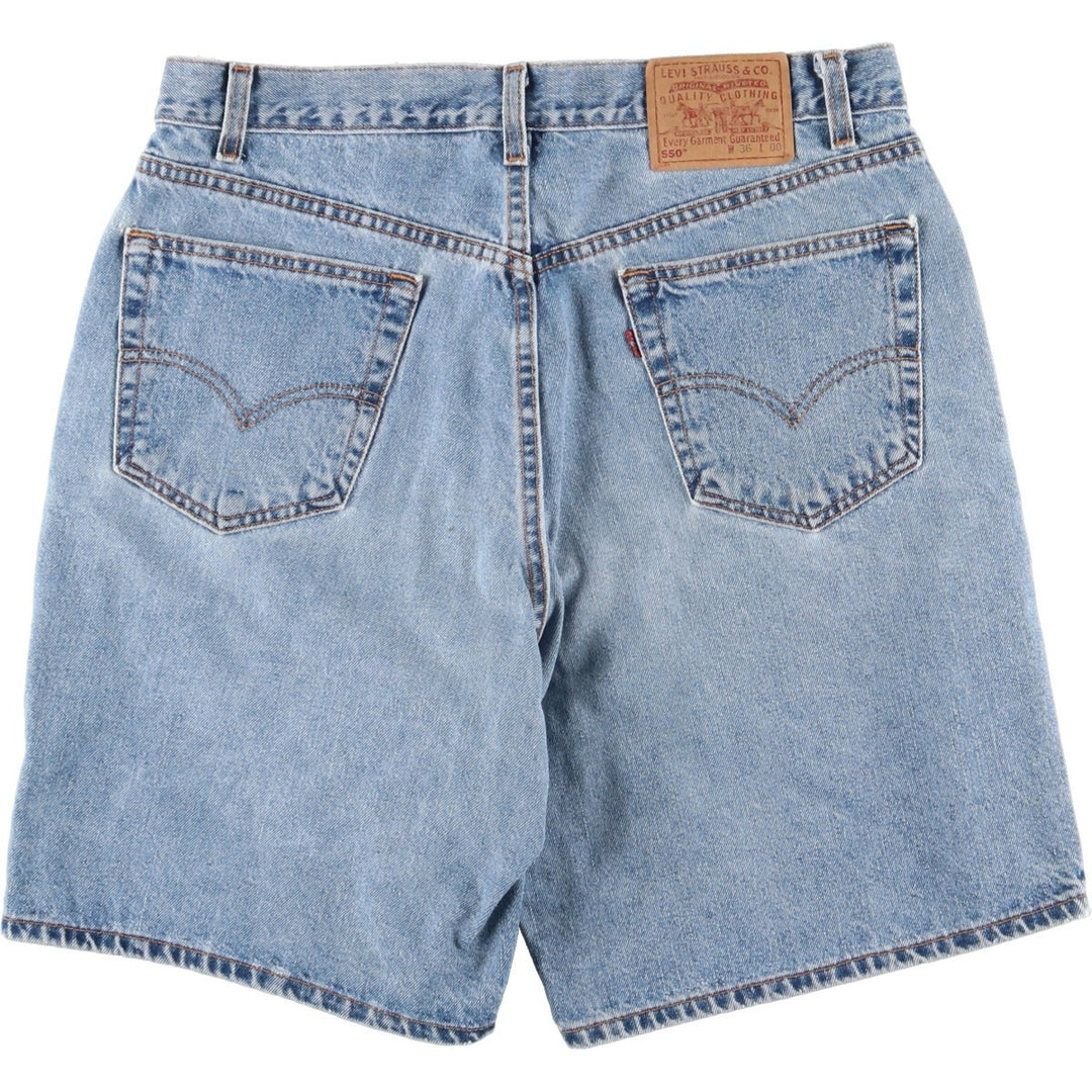 90'S Levi's 550 Relaxed Fit Denim Shorts, Made in USA, Men's, W36, Vintage / eaa400039