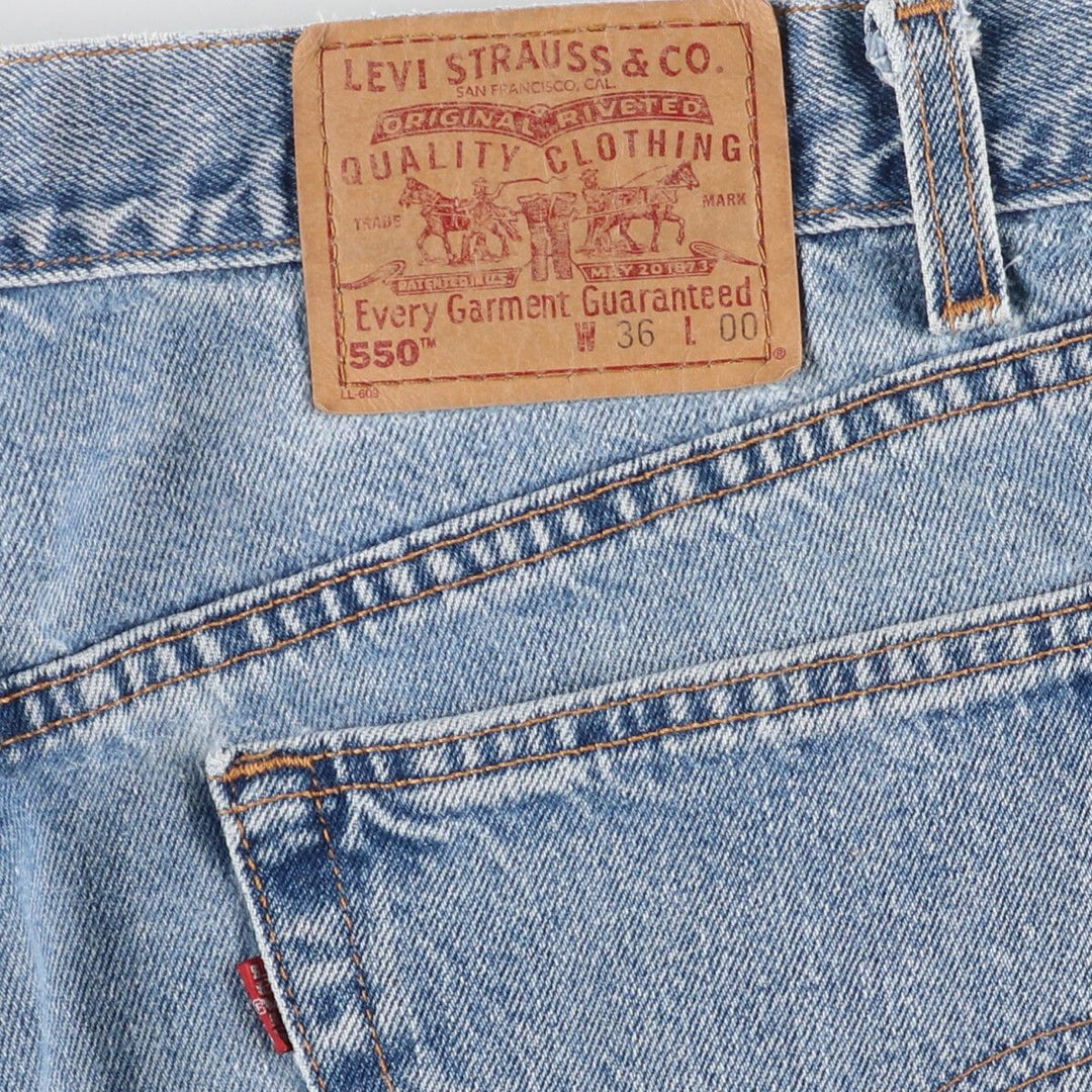 90'S Levi's 550 Relaxed Fit Denim Shorts, Made in USA, Men's, W36, Vintage / eaa400039