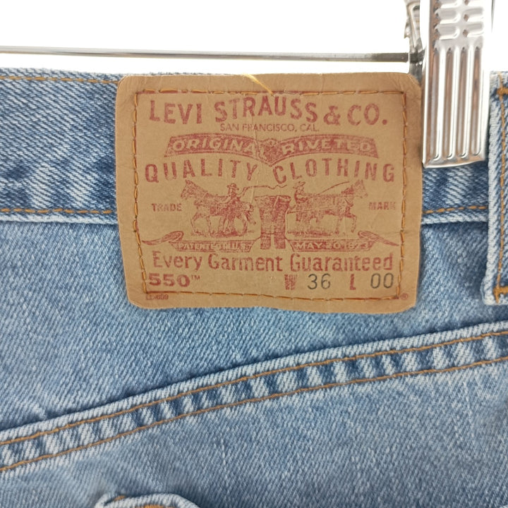 90'S Levi's 550 Relaxed Fit Denim Shorts, Made in USA, Men's, W36, Vintage /eaa400040