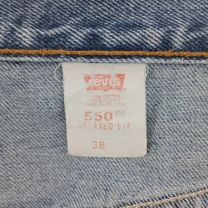 90'S Levi's 550 Relaxed Fit Denim Shorts, Made in USA, Men's, W36, Vintage /eaa400040