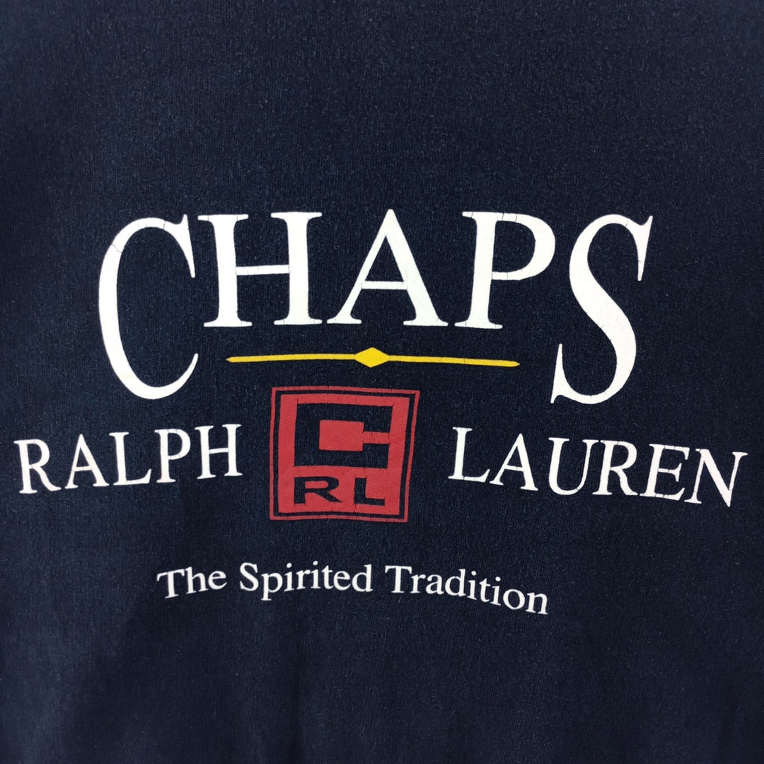 90'S Ralph Lauren CHAPS logo sweatshirt, men's L /eaa400059