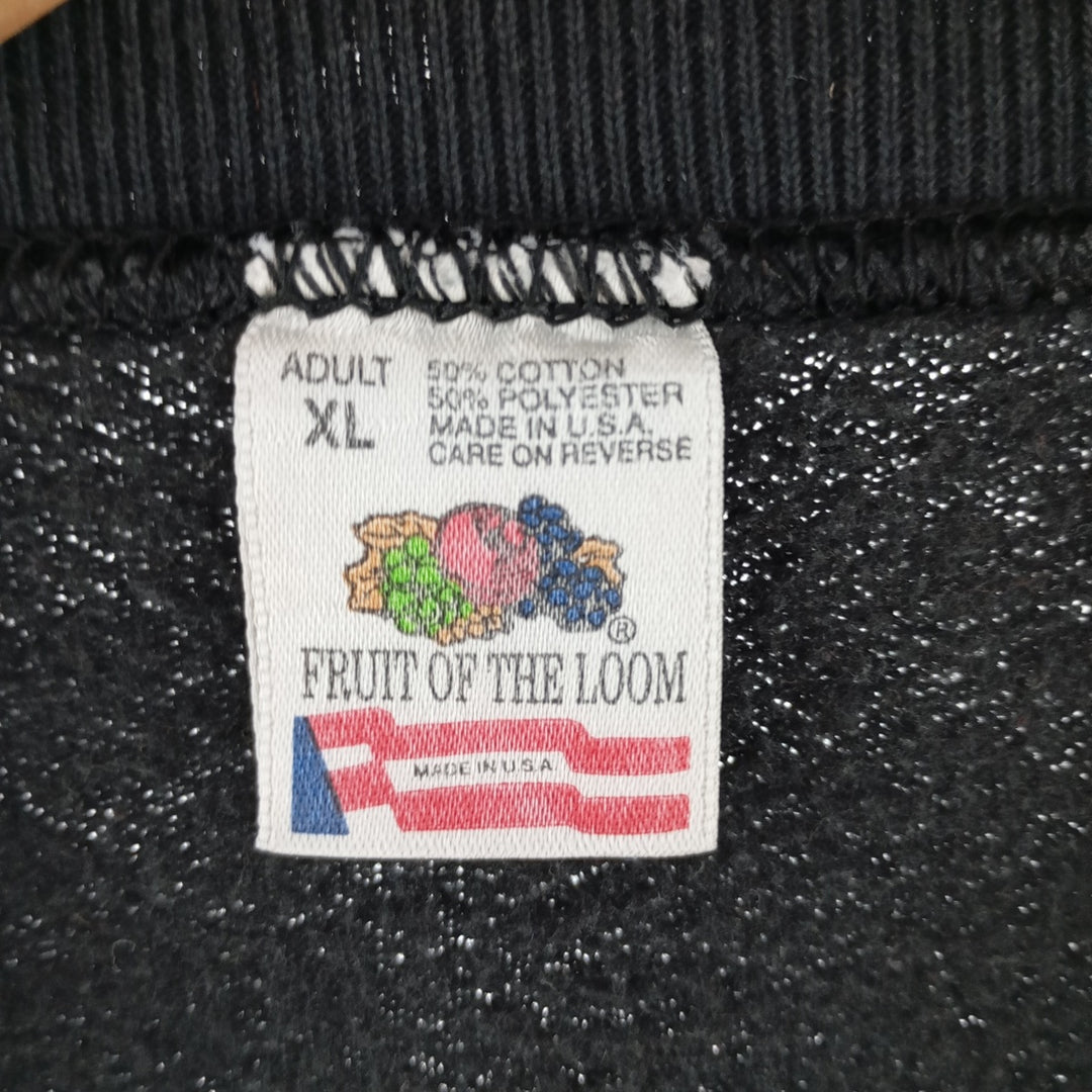 90'S Fruit of the Loom printed sweatshirt, made in the USA, men's XL size, vintage /eaa400103