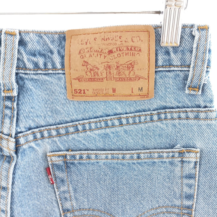 90'S Levi's 521 TAPERED FIT TAPERED LEG tapered denim pants made in USA women's L (w28) /eaa400203