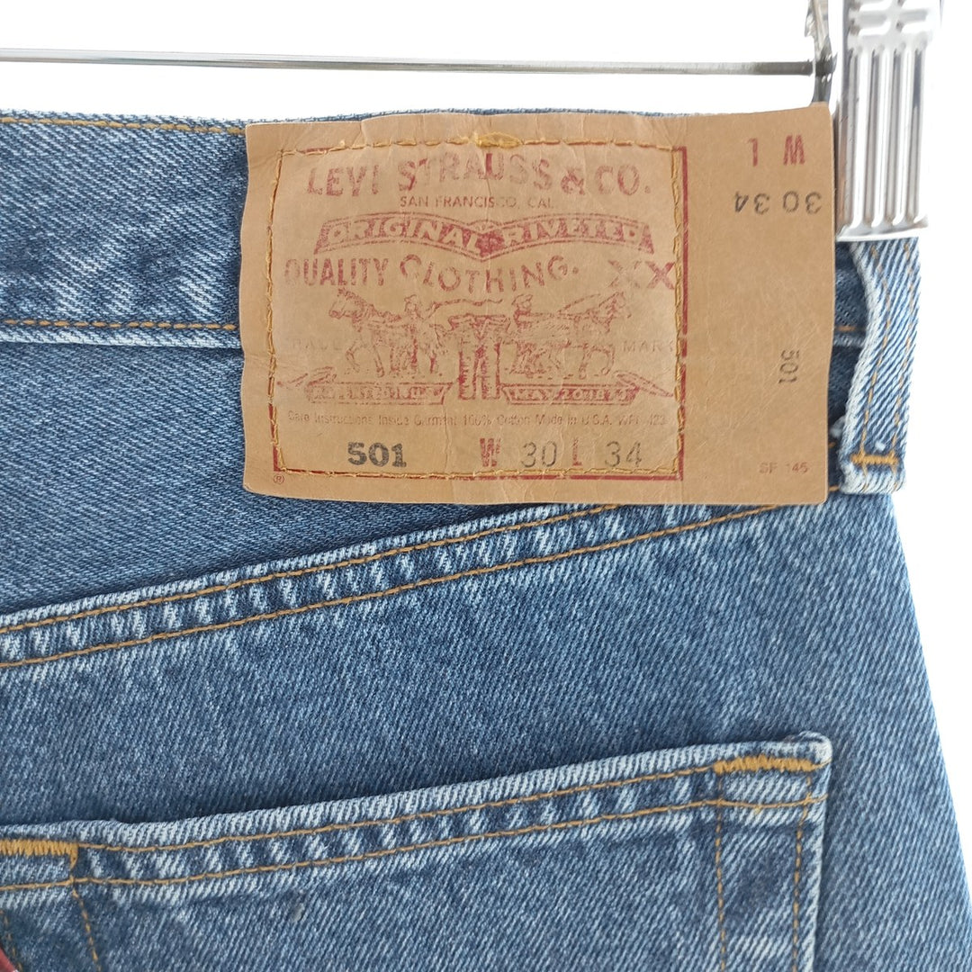 90'S Levi's 501 Straight Denim Pants Made in USA Men's W30 Vintage /eaa400208