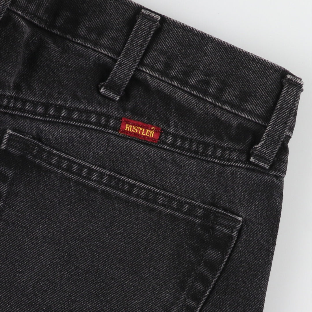 RUSTLER Black Denim Straight Denim Pants Men's w35 /eaa400220