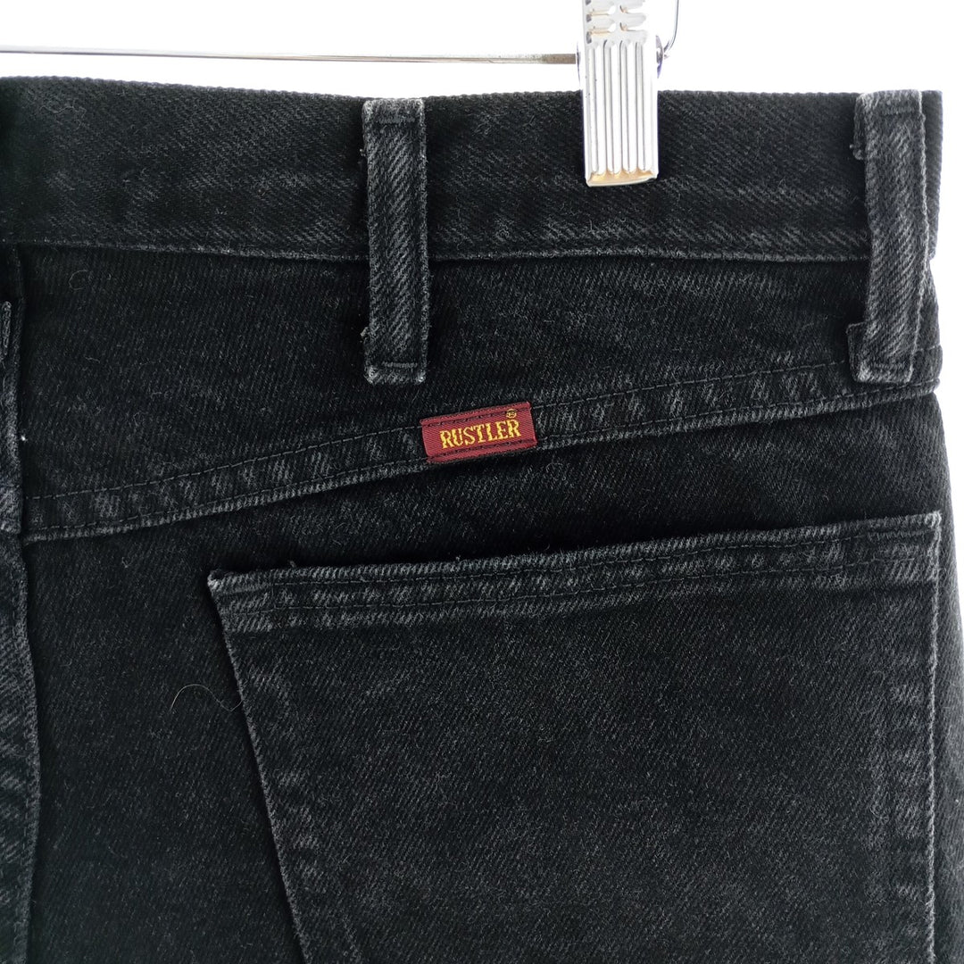 RUSTLER Black Denim Straight Denim Pants Men's w33 /eaa400228