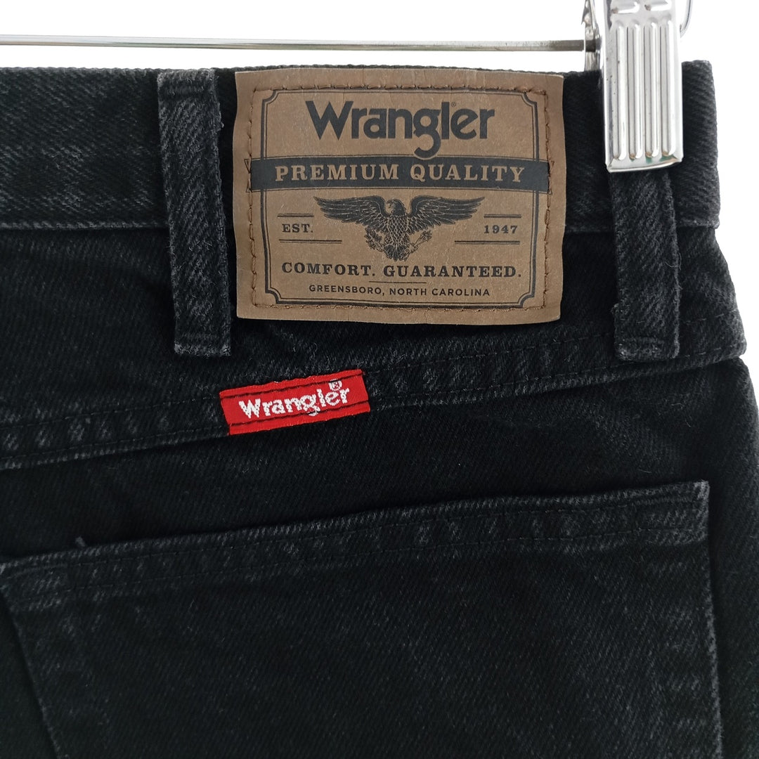 Wrangler Black Denim Straight Denim Pants Men's W37 / EAA400231