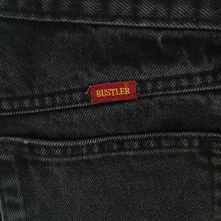 RUSTLER Black Denim Tapered Denim Pants Men's w32 /eaa400241