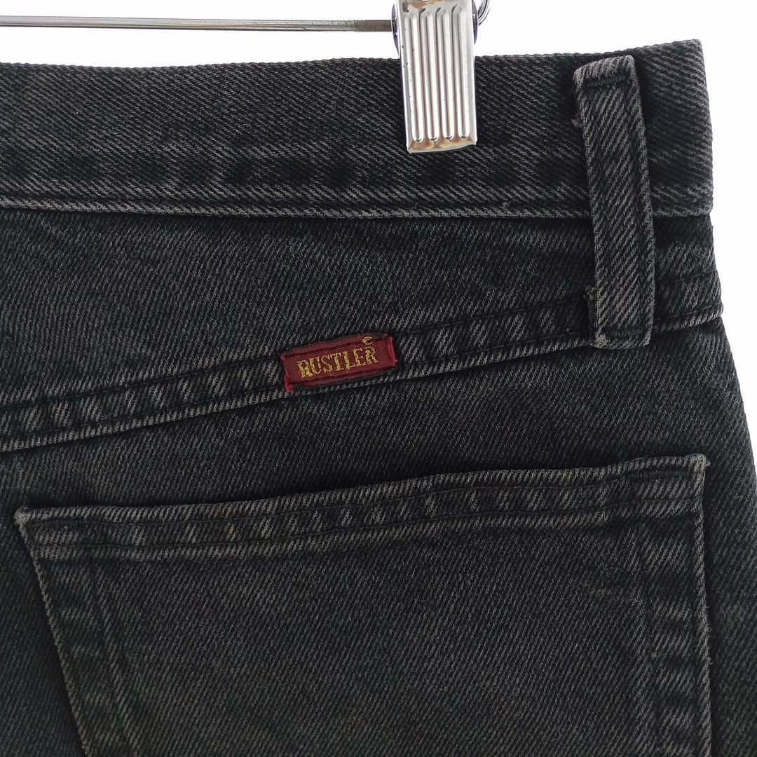 RUSTLER Black Denim Straight Denim Pants Men's w34 /eaa400242