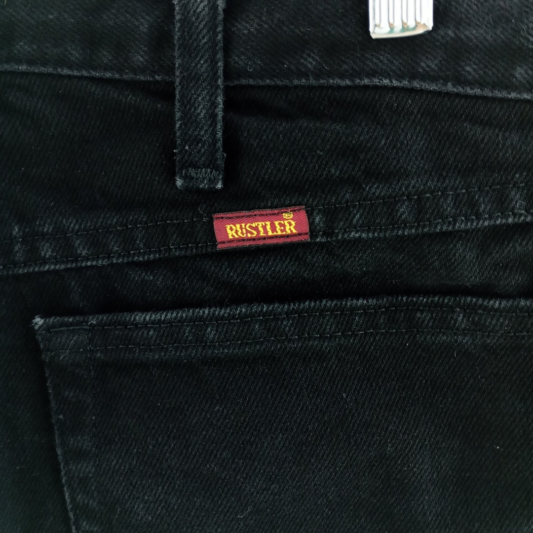 RUSTLER Black Denim Straight Denim Pants Men's w36 /eaa400260