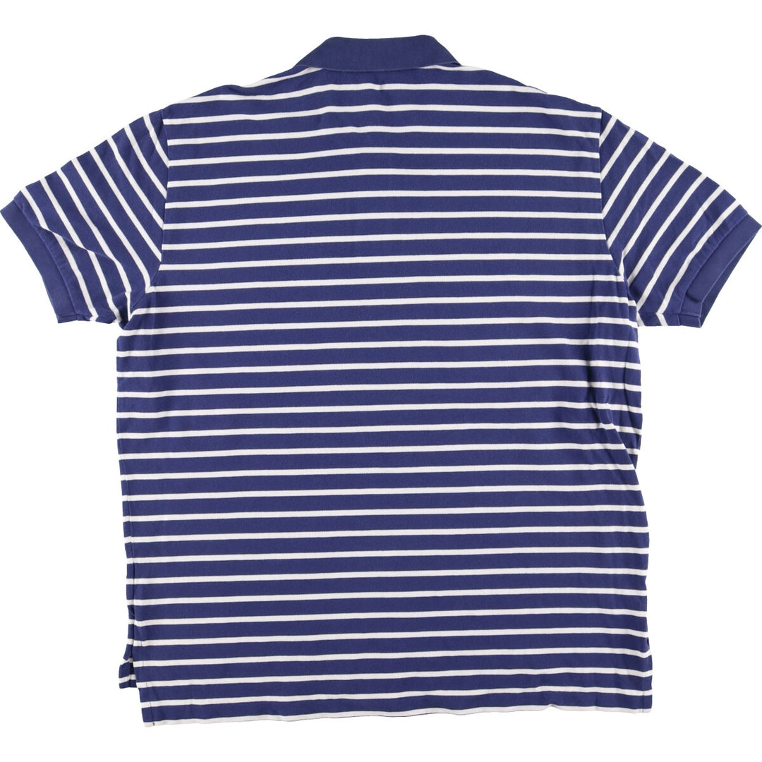 Ralph Lauren POLO by Ralph Lauren short sleeve striped polo shirt for men, equivalent to XXL / eaa400299