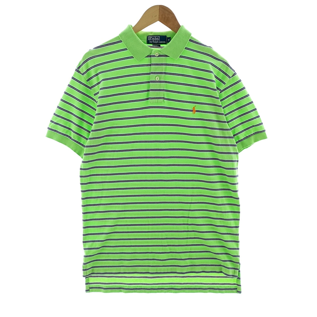 Ralph Lauren POLO by Ralph Lauren short sleeve striped polo shirt for men, M /eaa400315