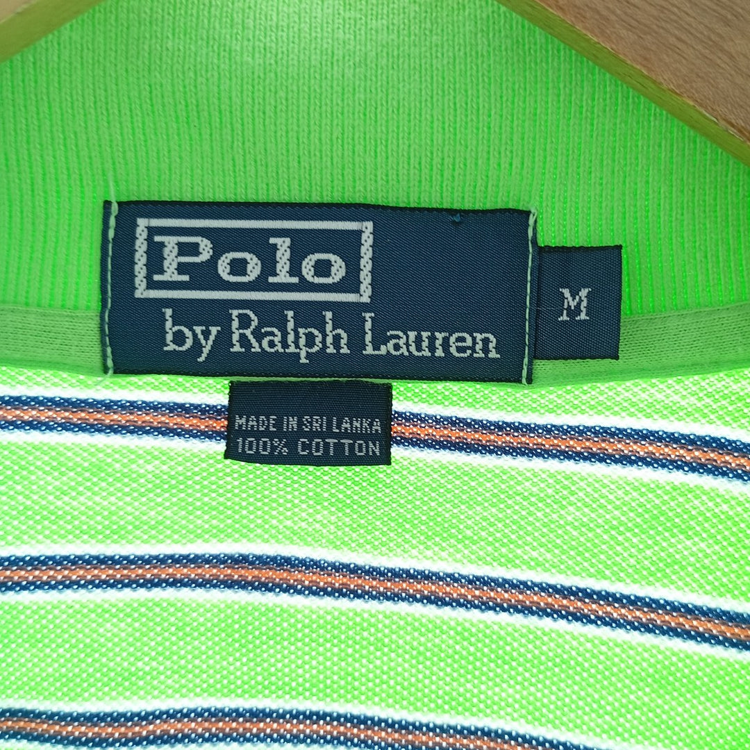 Ralph Lauren POLO by Ralph Lauren short sleeve striped polo shirt for men, M /eaa400315