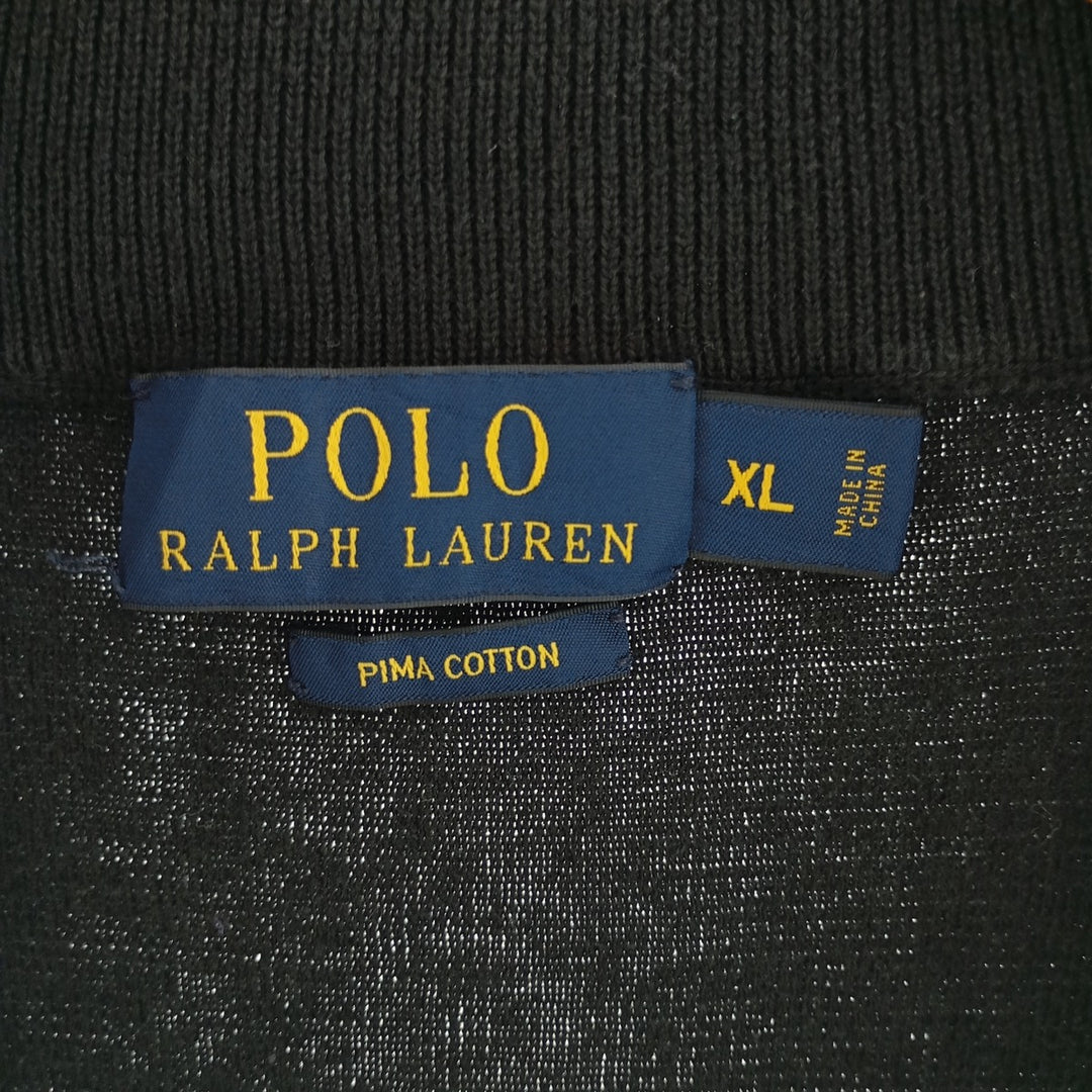 Ralph Lauren POLO RALPH LAUREN Half-Zip Pima Cotton Knit Vest Men's XL /eaa400325