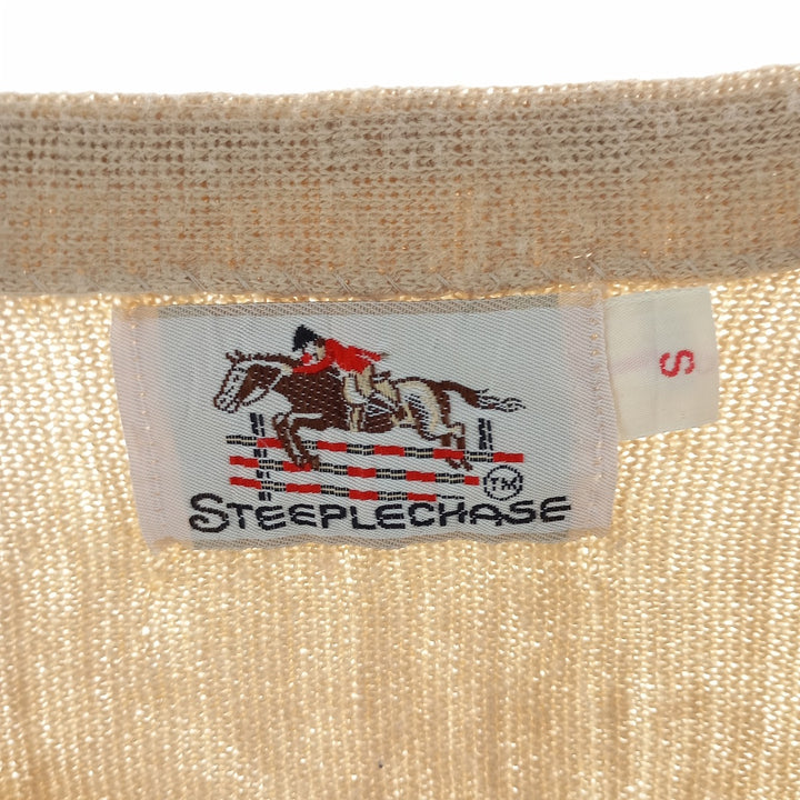 70s~80'S STEEPLECHASE Acrylic Knit Cardigan Men's S Size Vintage /eaa400344