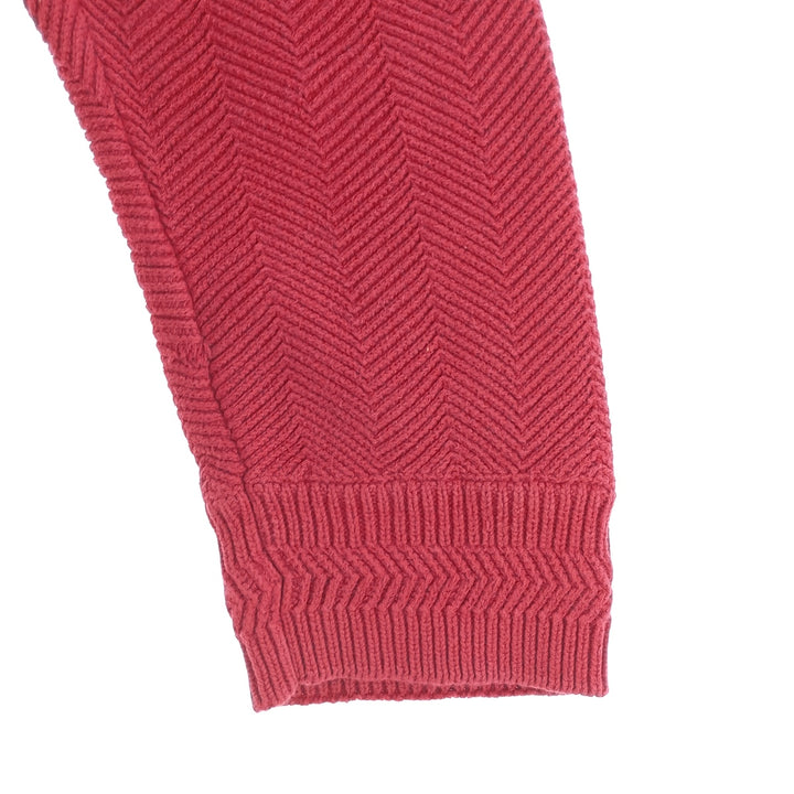 90'S Ralph Lauren CHAPS Herringbone Cotton Knit Sweater Men's M Size Vintage / eaa400360