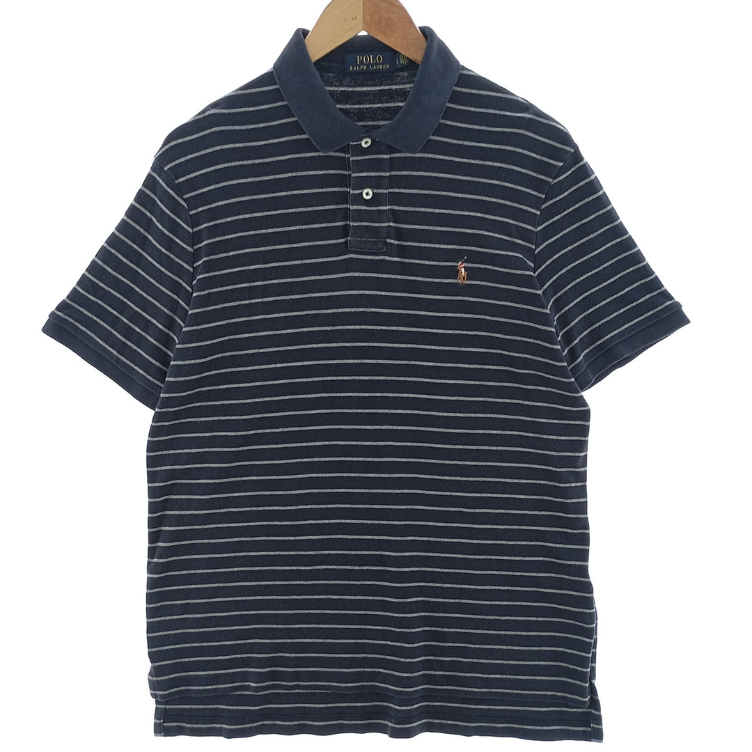 Ralph Lauren POLO RALPH LAUREN Short Sleeve Striped Polo Shirt Men's L /eaa400369