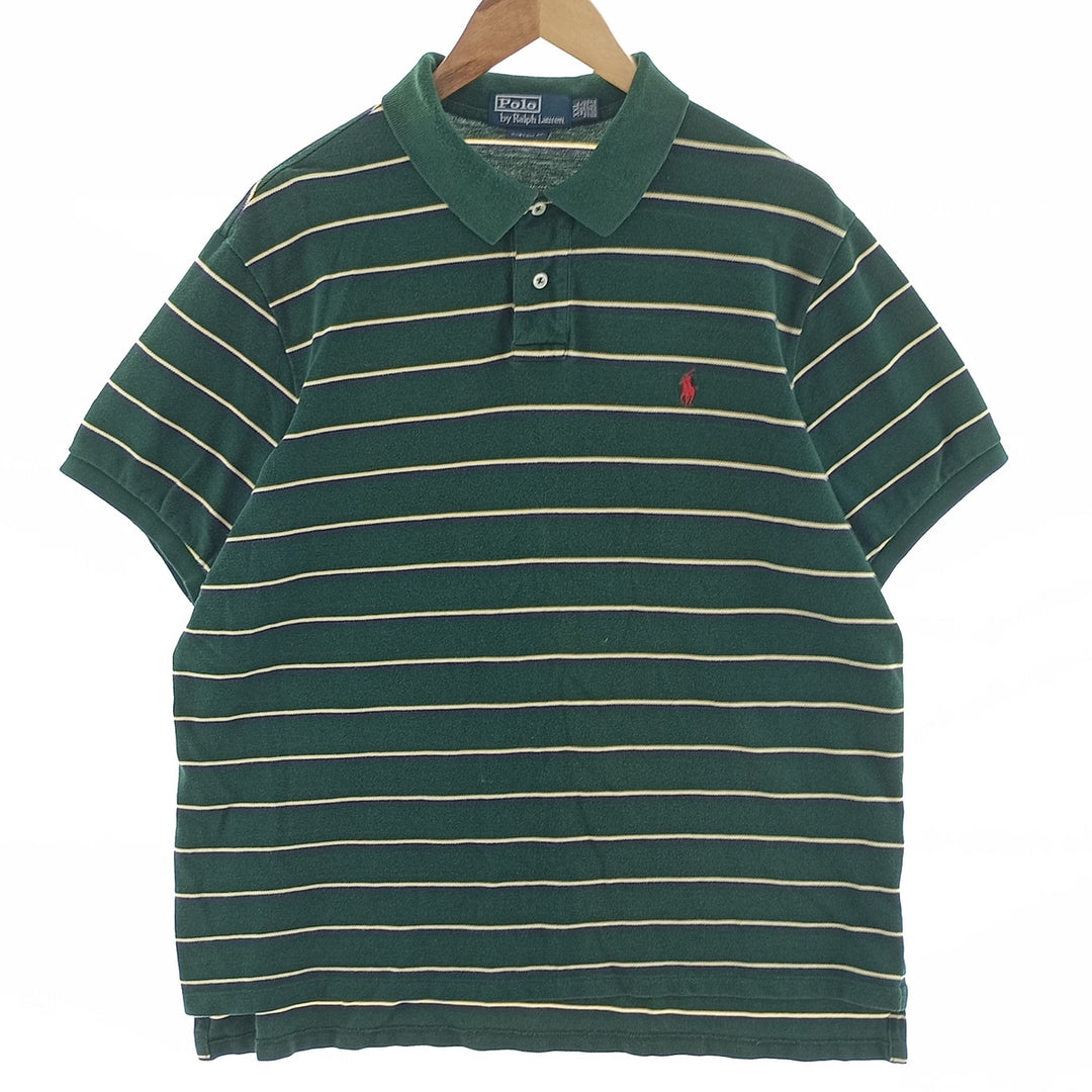 Ralph Lauren POLO by Ralph Lauren CUSTOM FIT short sleeve striped polo shirt men's XXL /eaa400384