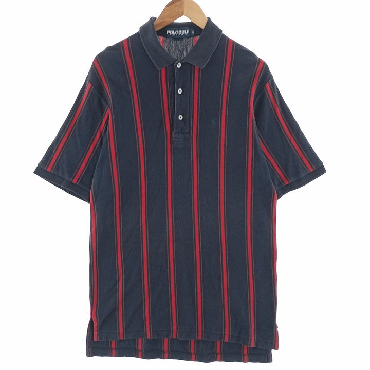 Ralph Lauren POLO GOLF Short Sleeve Striped Polo Shirt Men's M /eaa400397