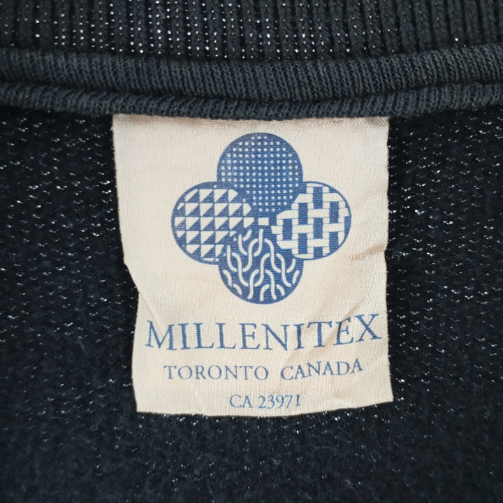 MILLENITEX Phantom of the Opera Collared Half Button Sweatshirt Trainer Made in Canada Men's XL Vintage /eaa400431