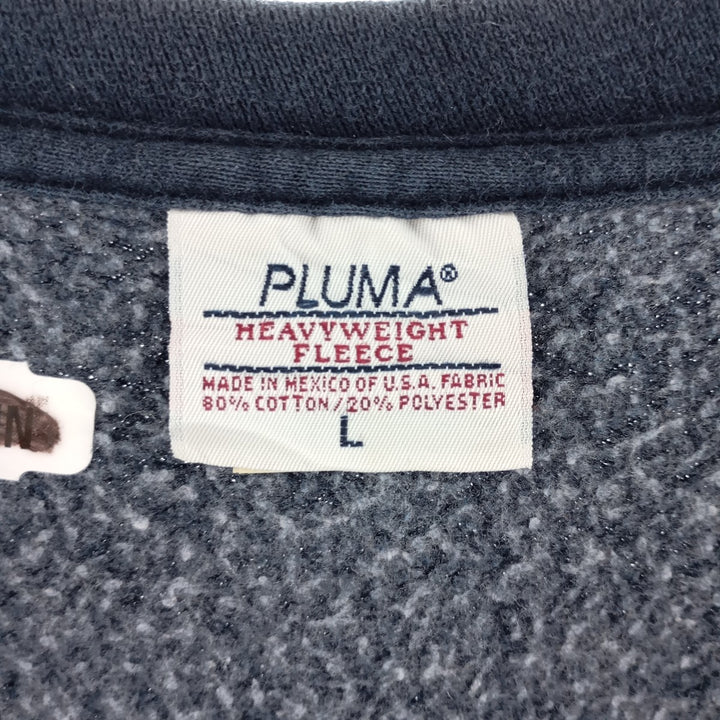 PLUMA Plain Blank Sweatshirt Trainer Men's L Vintage /eaa400434