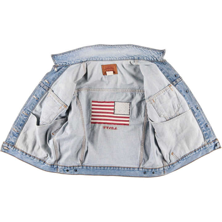 90'S Levi's Stars and Stripes Denim Jacket, Made in USA, Women's Size L, Vintage /eaa400509