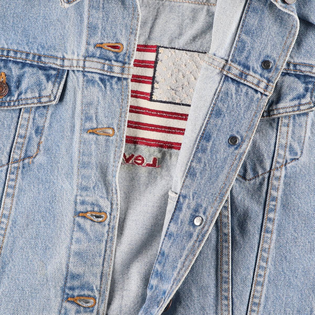 90'S Levi's Stars and Stripes Denim Jacket, Made in USA, Women's Size L, Vintage /eaa400509