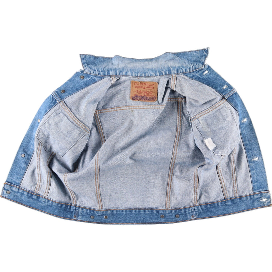90'S Levi's Denim Jacket, Women's Size Medium, Vintage unclear blue type Vintage Second Hand