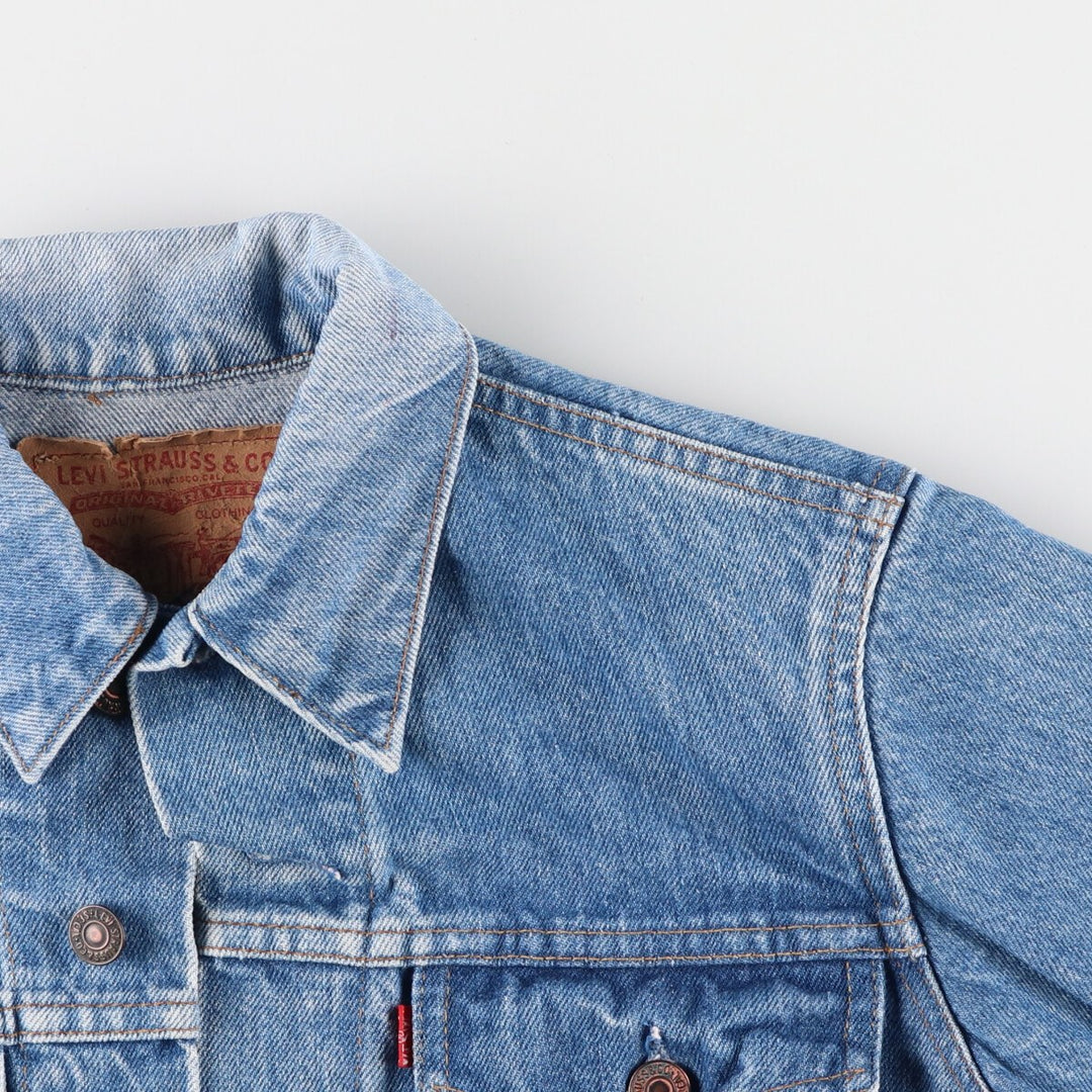 90'S Levi's Denim Jacket, Women's Size Medium, Vintage unclear blue type Vintage Second Hand