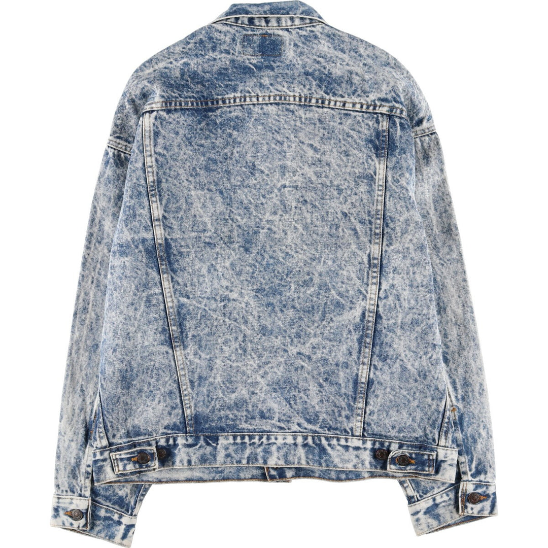 90'S Levi's 70507-0219 Chemical Wash Denim Jacket, Jean Jacket, Made in USA, Men's L, Vintage /eaa400555