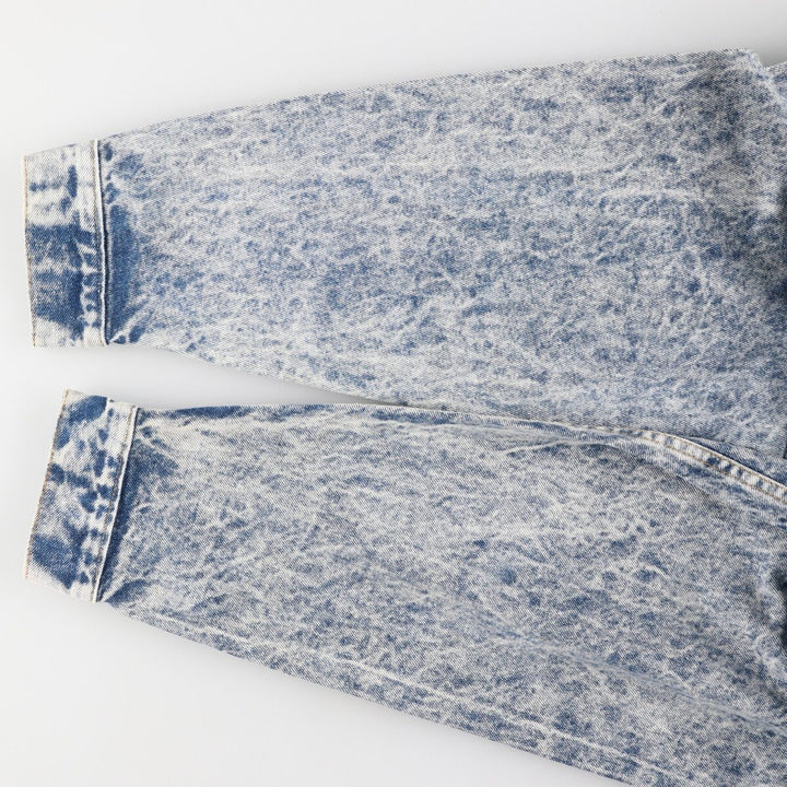 90'S Levi's 70507-0219 Chemical Wash Denim Jacket, Jean Jacket, Made in USA, Men's L, Vintage /eaa400555