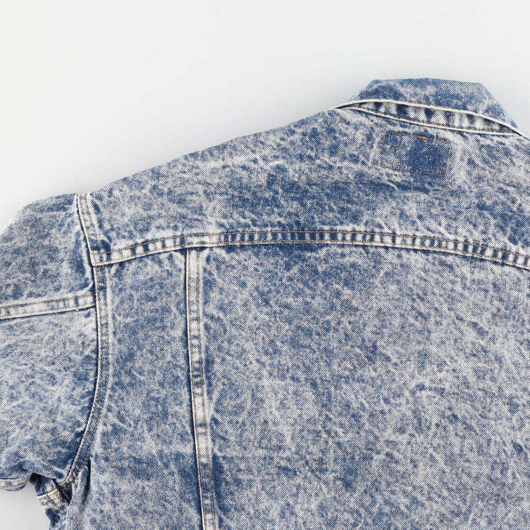 90'S Levi's 70507-0219 Chemical Wash Denim Jacket, Jean Jacket, Made in USA, Men's L, Vintage /eaa400555