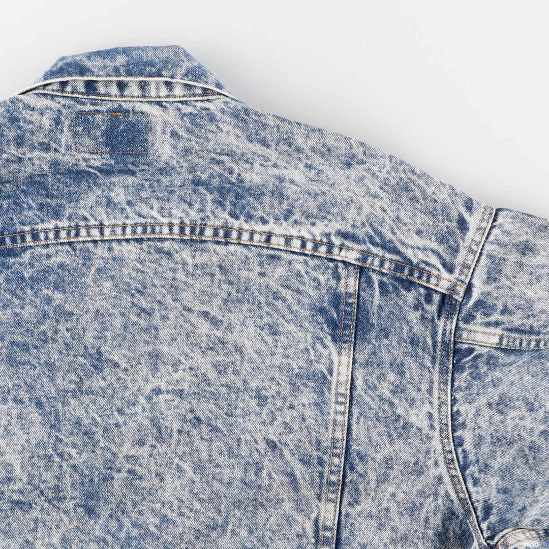 90'S Levi's 70507-0219 Chemical Wash Denim Jacket, Jean Jacket, Made in USA, Men's L, Vintage /eaa400555