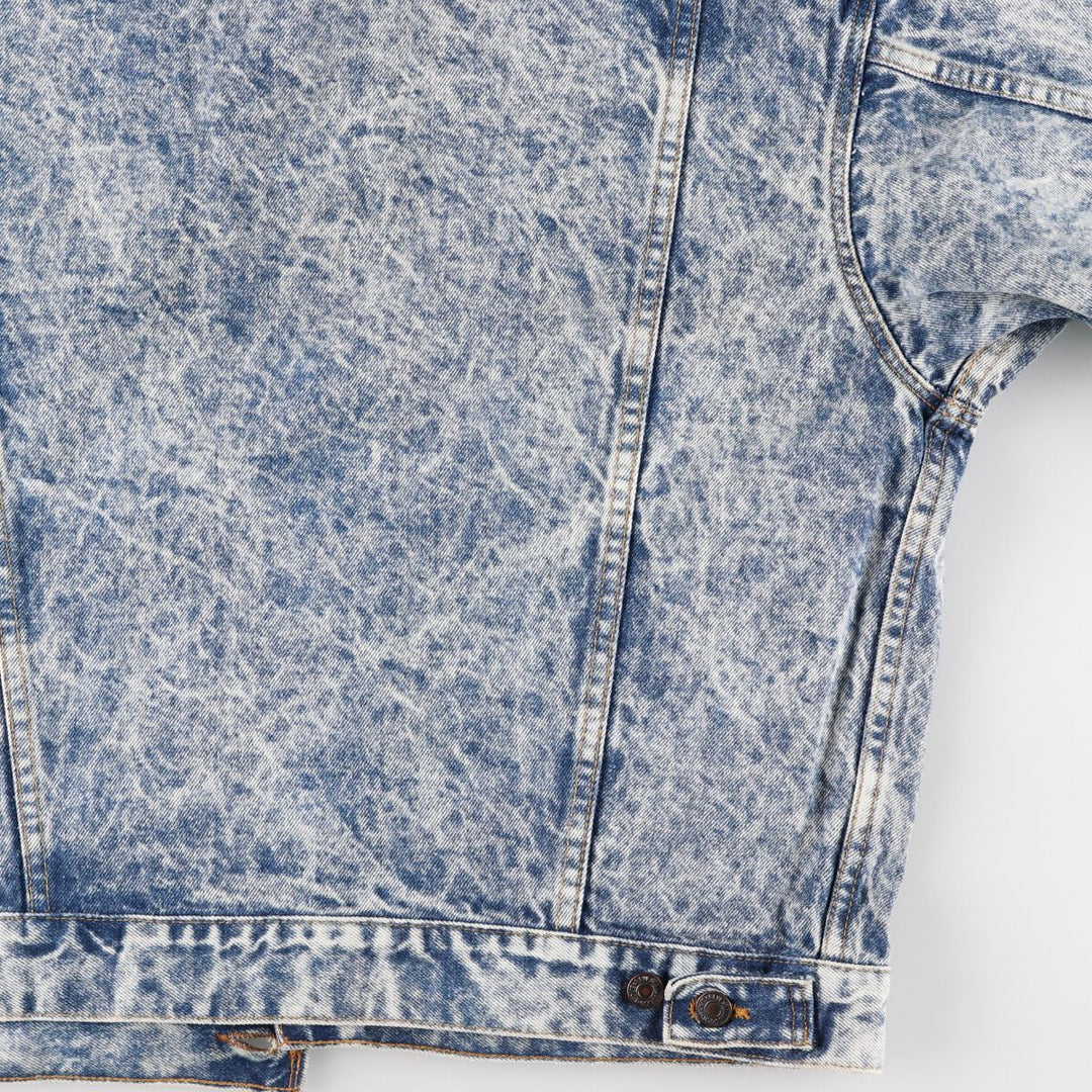 90'S Levi's 70507-0219 Chemical Wash Denim Jacket, Jean Jacket, Made in USA, Men's L, Vintage /eaa400555