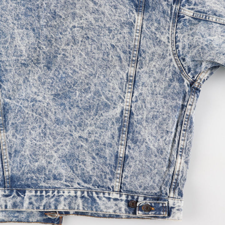 90'S Levi's 70507-0219 Chemical Wash Denim Jacket, Jean Jacket, Made in USA, Men's L, Vintage /eaa400555