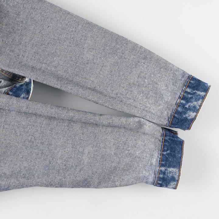 90'S Levi's 70507-0219 Chemical Wash Denim Jacket, Jean Jacket, Made in USA, Men's L, Vintage /eaa400555