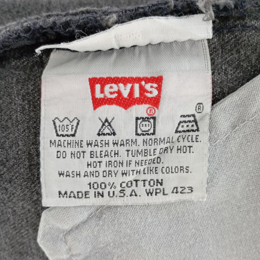 90'S Levi's 501-6061 Black Denim Straight Denim Pants Made in USA Men's W30 Vintage /eaa400582