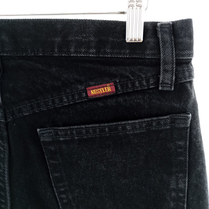 RUSTLER Black Denim Tapered Denim Pants Men's W30 / eaa400595