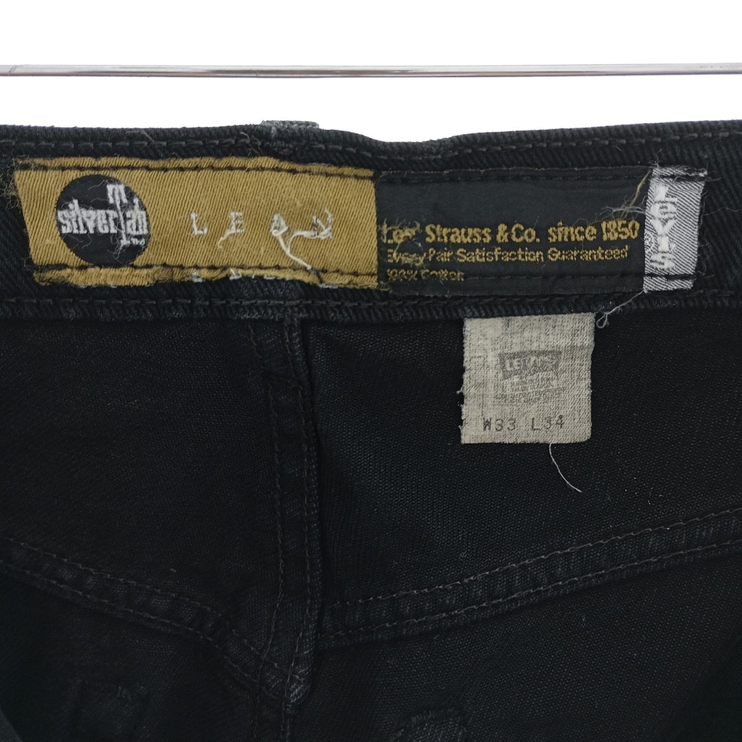 90'S Levi's SILVER TAB LEAN Black Denim Pants Men's W34 Vintage / eaa400605