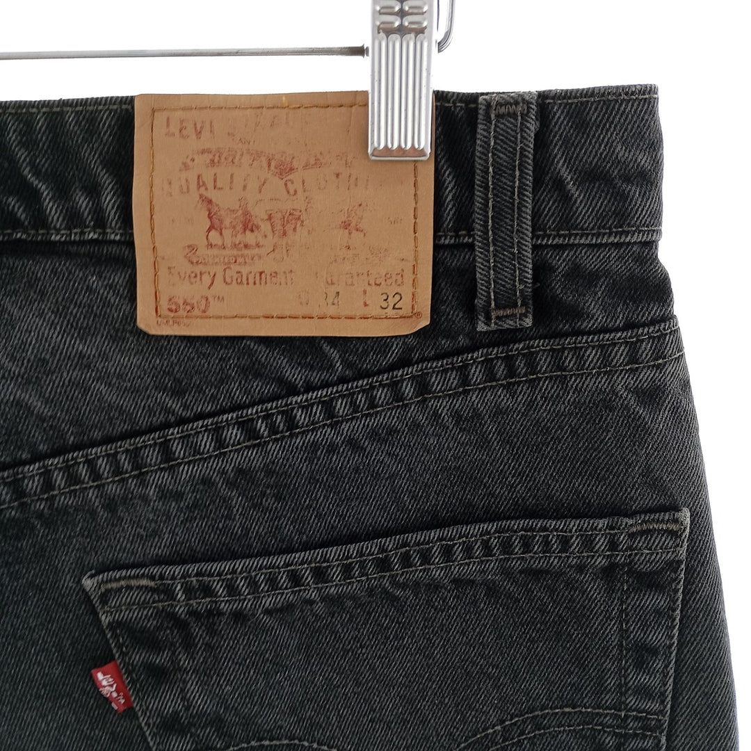 90'S Levi's 550-0260 Black Denim Tapered Denim Pants Made in Canada Men's W34 Vintage / eaa400636