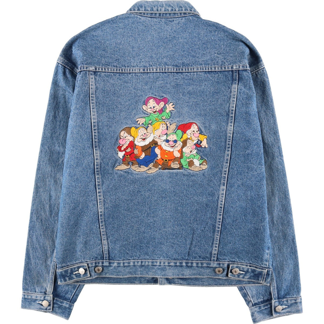 Disney STORE Snow White and the Seven Dwarfs Denim Jacket G-Jean Men's XL Size /eaa400641