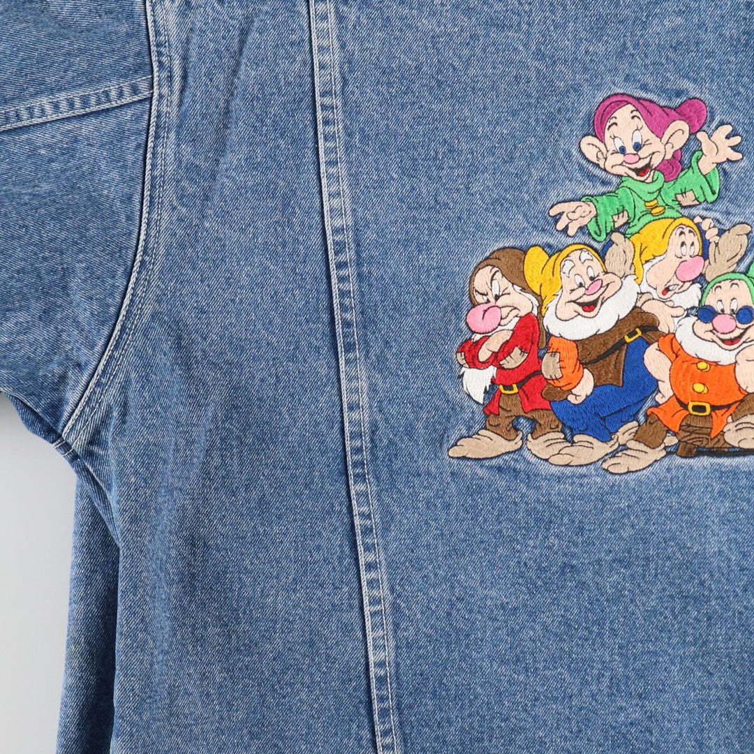 Disney STORE Snow White and the Seven Dwarfs Denim Jacket G-Jean Men's XL Size /eaa400641