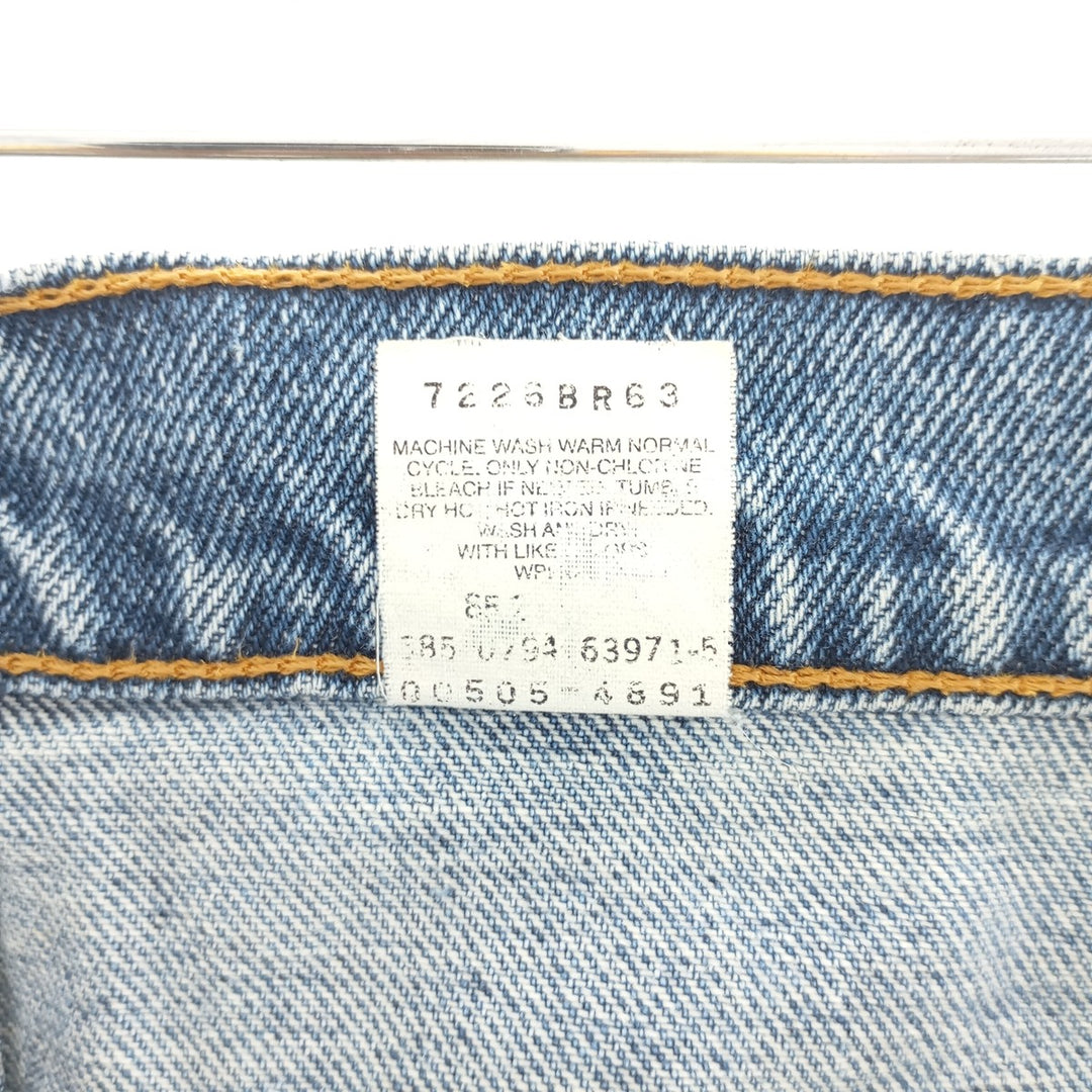 90'S Levi's 505 REGULAR FIT STRAIGHT LEG tapered denim pants made in USA men's w33 equivalent vintage /eaa400662