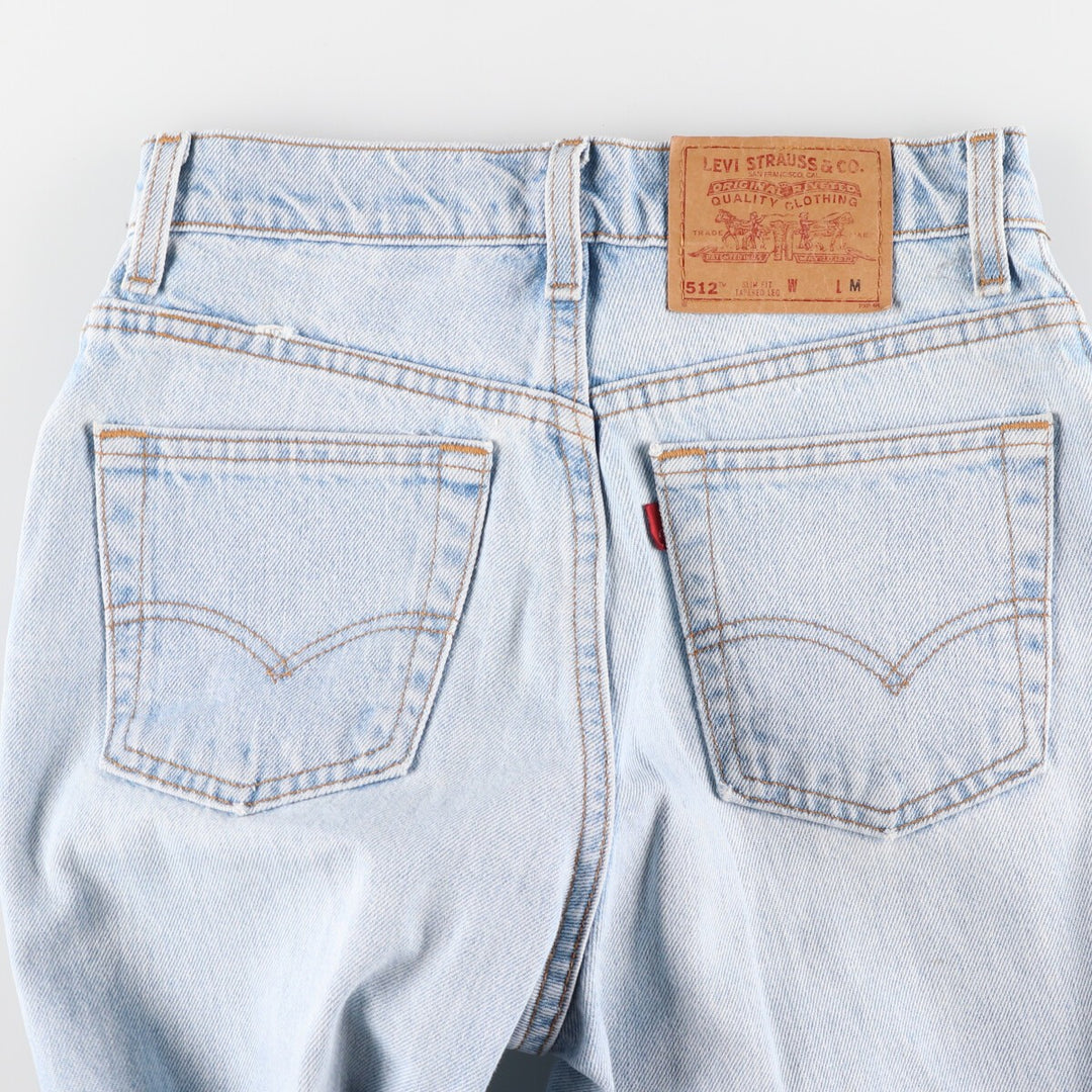 90'S Levi's 512 Slim Fit Tapered Leg Tapered Denim Pants Made in USA Women's L (w27) Vintage /eaa400667