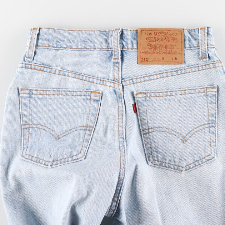 90'S Levi's 512 Slim Fit Tapered Leg Tapered Denim Pants Made in USA Women's L (w27) Vintage /eaa400667