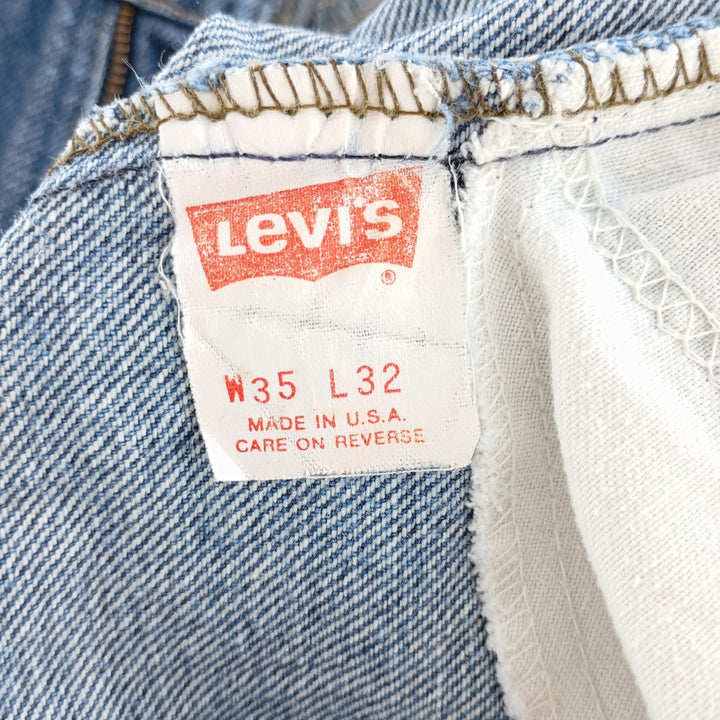 90'S Levi's 505 tapered denim pants made in USA, men's w35 equivalent vintage /eaa400684