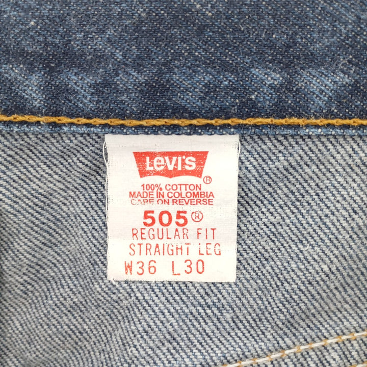 90'S Levi's 505 REGULAR FIT STRAIGHT LEG tapered denim pants for men, size w37, vintage / eaa400686