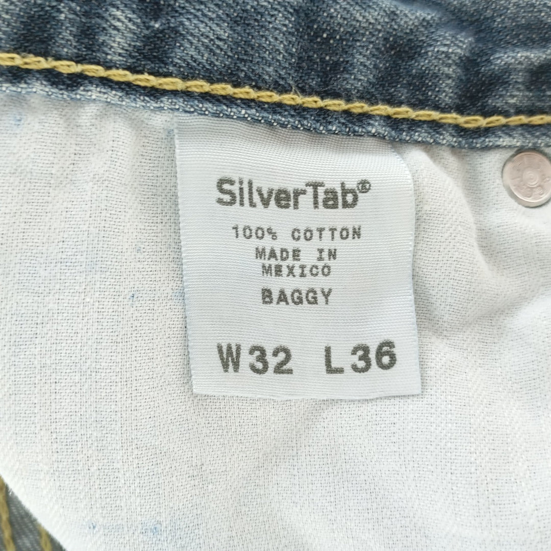 00'S Levi's SILVER TAB BAGGY tapered denim pants for men, W33 equivalent, vintage / eaa400694